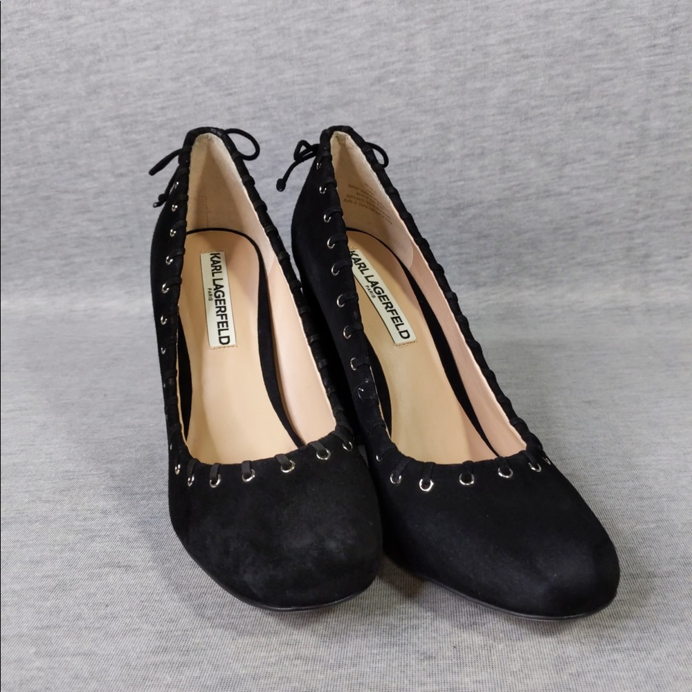 2x 👯‍♀️Host Pick⚡️Karl Lagerfeld Suger Block Pumps - Picture 6 of 15